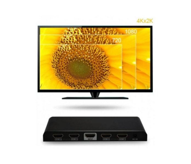 TECHLY Rozdzielacz-splitter AV HDMI 3D 023981 - 1380076 - zdjęcie 6